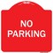 Signmission Designer Series Sign-No Parking, Red & White Heavy-Gauge Aluminum Sign, 18" x 18", RW-1818-9947 A-DES-RW-1818-9947 - alternate 1